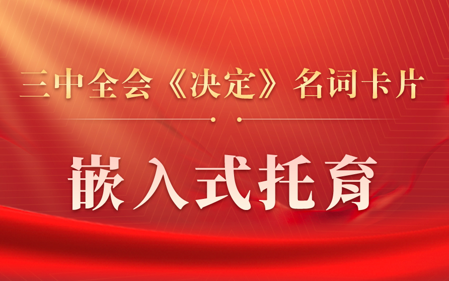 三中全会《决定》名词卡片天天学：嵌入式托育